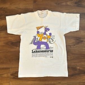 Vintage Lakers Lakersasaurus T-Shirt (1989)